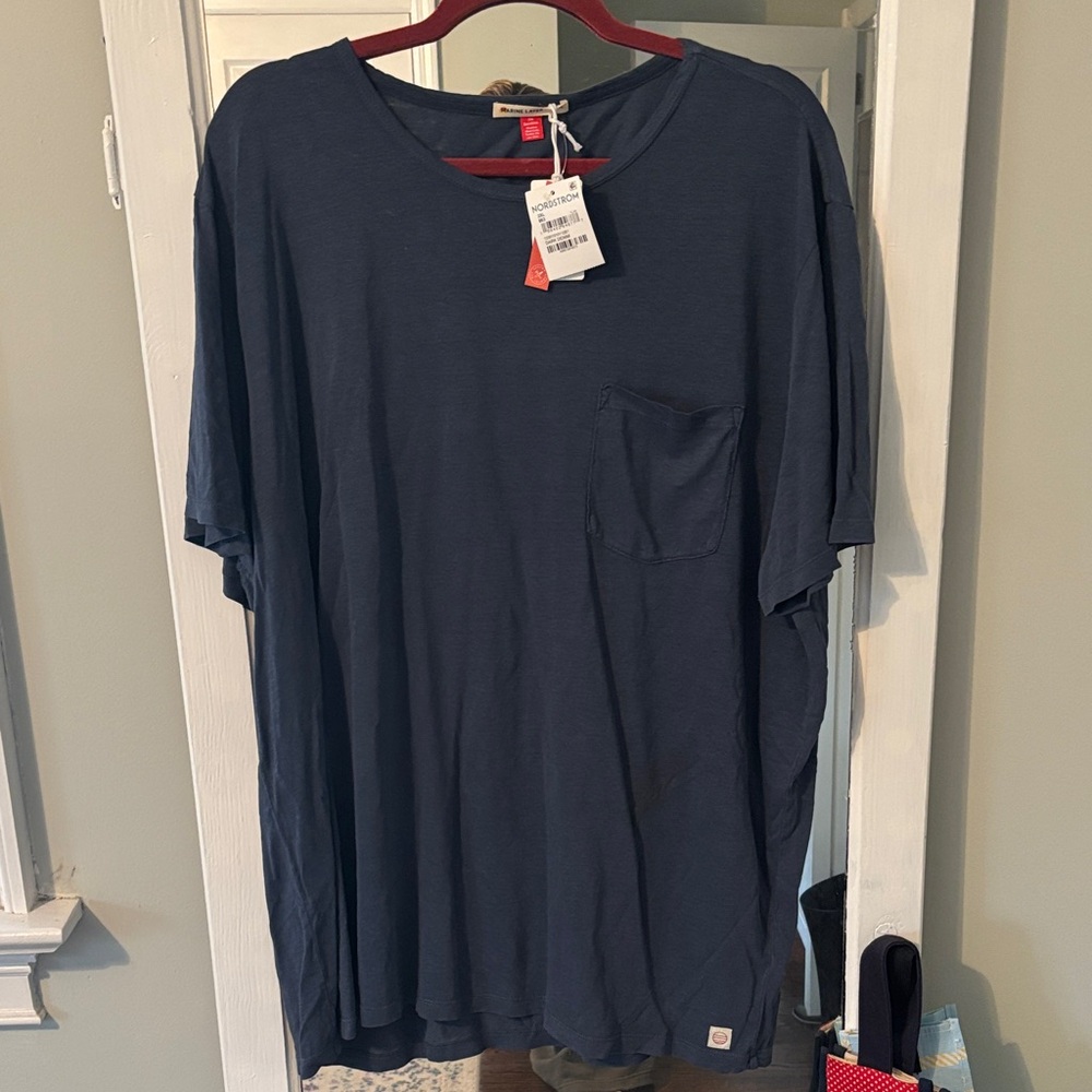 Marine Layer Deep Blue Short Sleeve Tee
